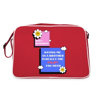 Frère - Sac Retro - rouge/blanc - Dos