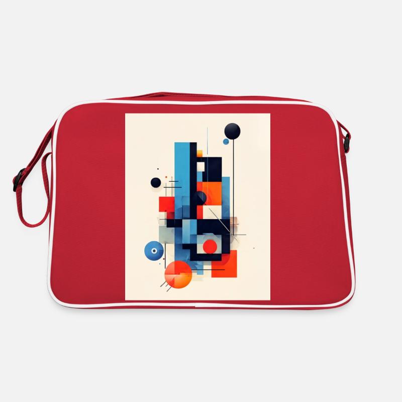Composition géométrique abstraite Sac Retro