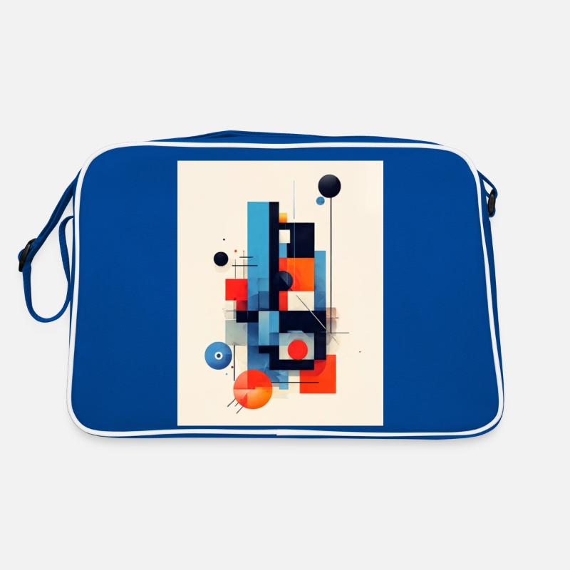 Abstract geometric composition Retro Bag