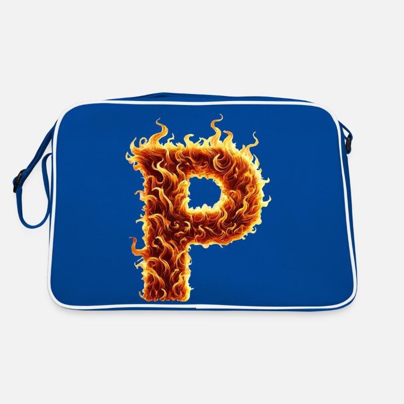 Lettre P Feu Sac Retro