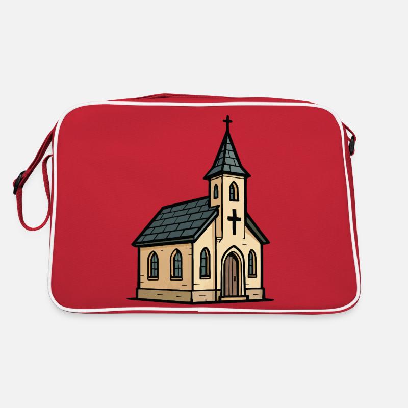 kirche Retro Tasche