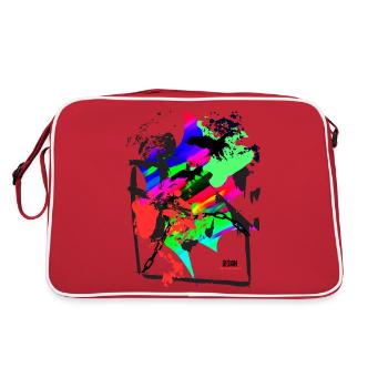 Freedom_25 par Acryl Gallery & Design - Sac Retro - rouge/blanc - Dos