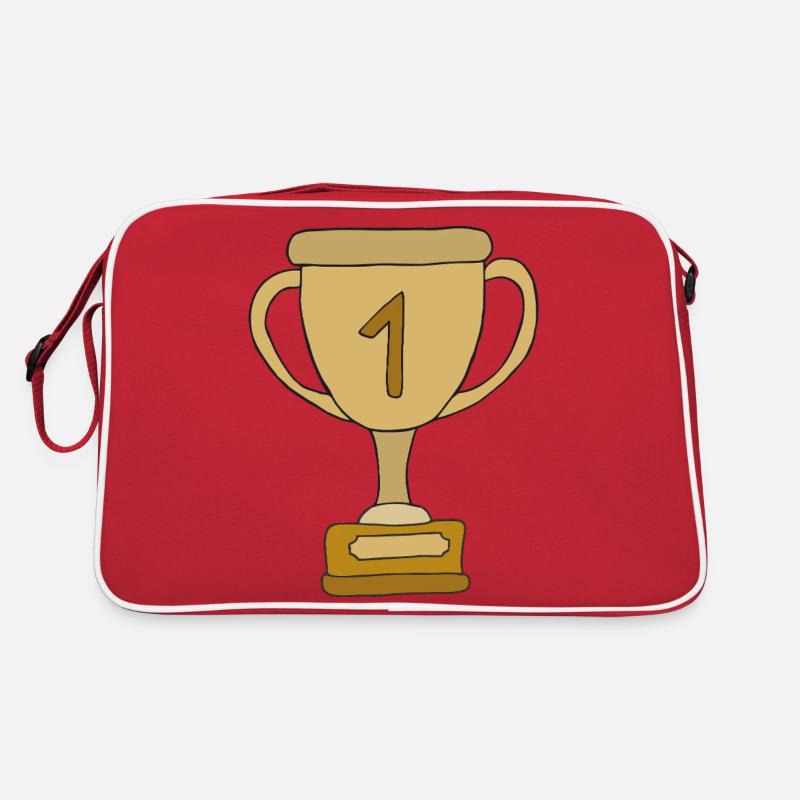 pokal platz eins Retro Tasche