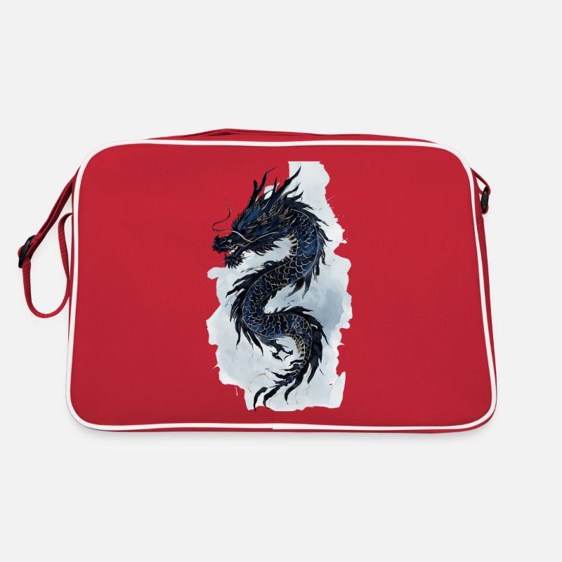 Drache China Mythologie Geschenk Retro Tasche