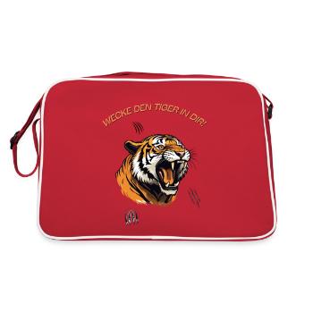 Awaken the tiger in you! - Retro Bag - red/white - Back