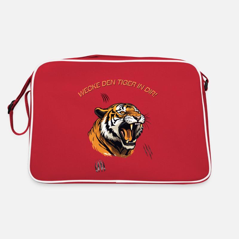 Wecke den Tiger in dir! Retro Tasche