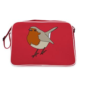Rouge-gorge - Sac Retro - rouge/blanc - Dos