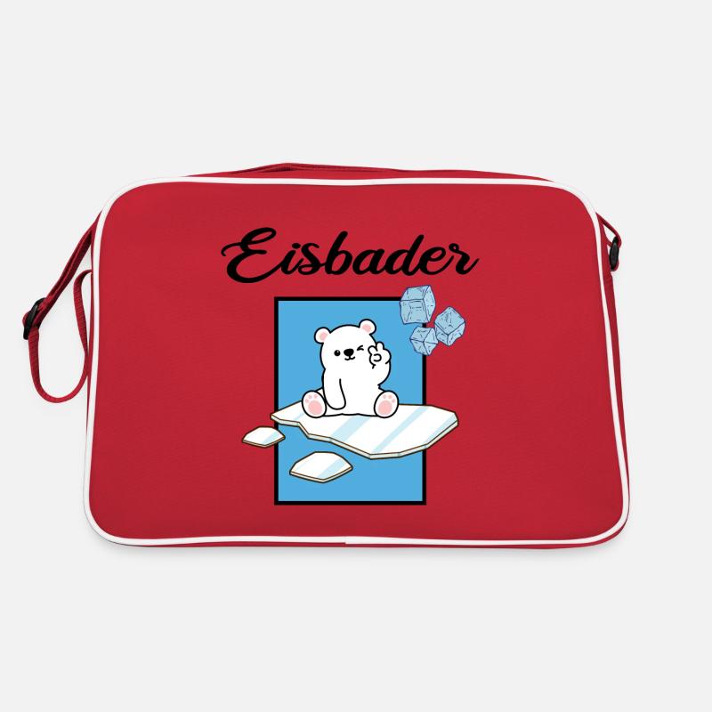 Eisbader Winterschwimmer Eisbad "Eisbär" kneipp Retro Tasche
