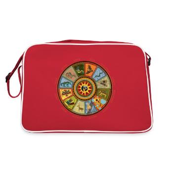 The medicine wheel of the Indians - Retro Bag - red/white - Back