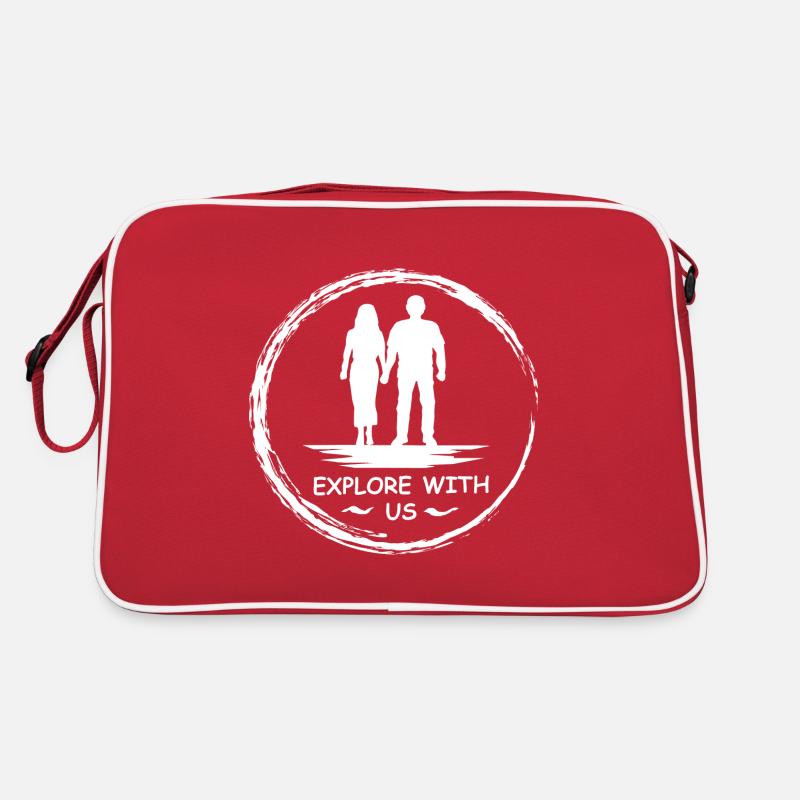 Explore with us - Couple - Retro Bag - red/white