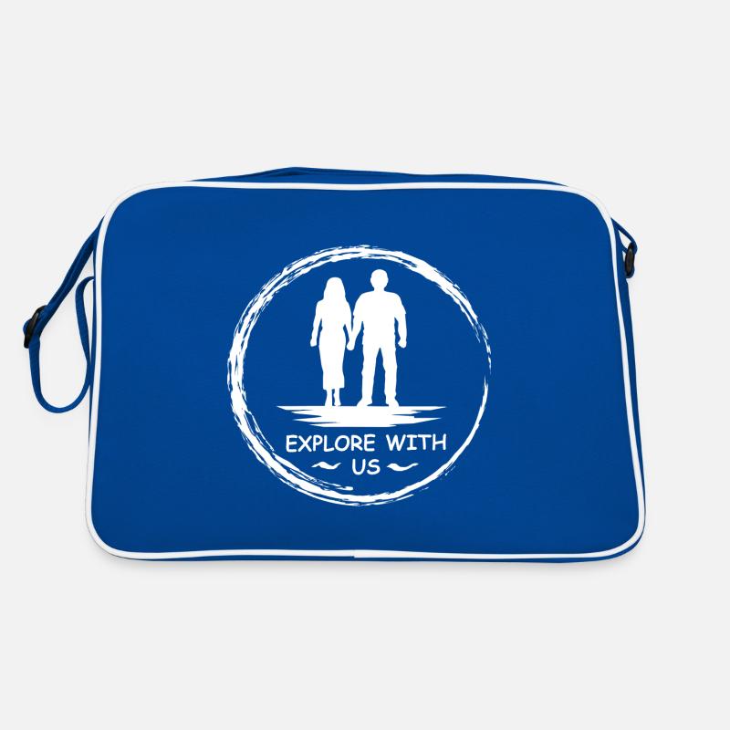 Explore with us - Paar Retro Tasche