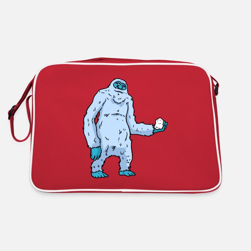 Yeti monster Retro Tasche