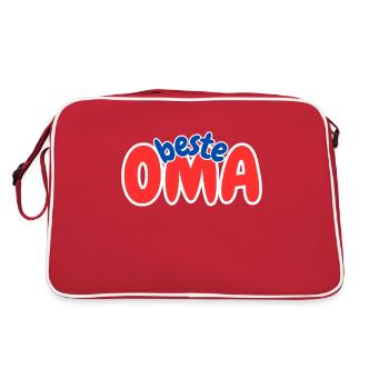 Meilleure mamie - Sac Retro - rouge/blanc - Dos
