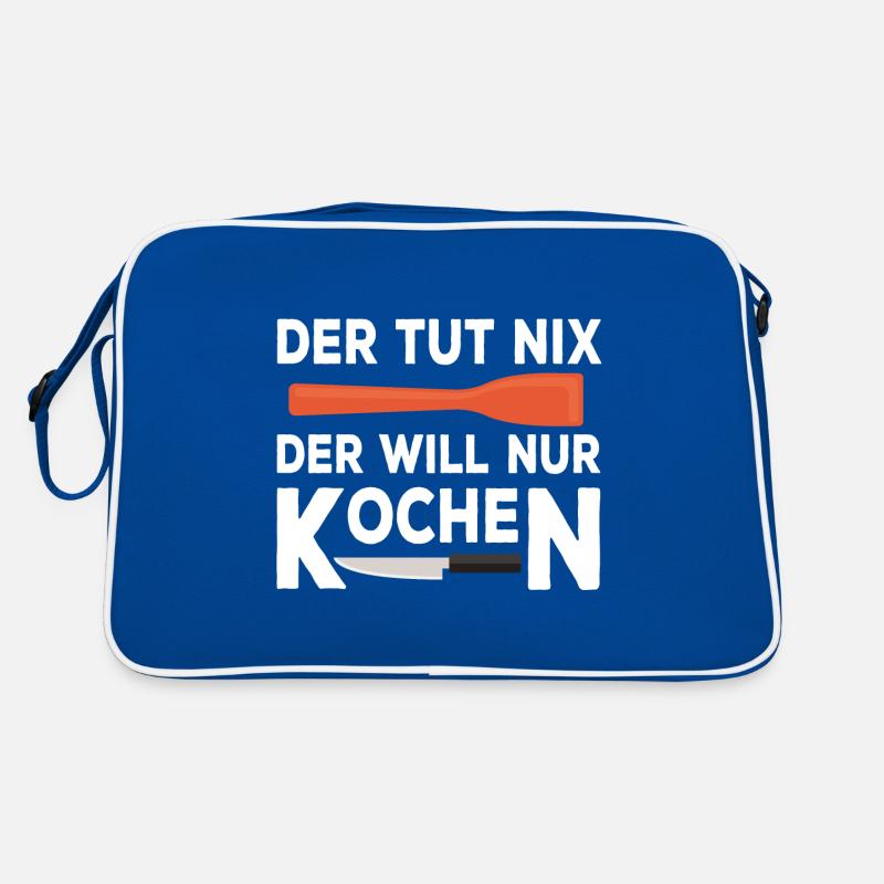 Koch Koch Spruch lustig Kochlöffel Geschenk Retro Tasche