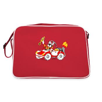 Auto, Wiltsch, Motor, Sport, Frech, Schweiz, art - Retro Bag - red/white - Back