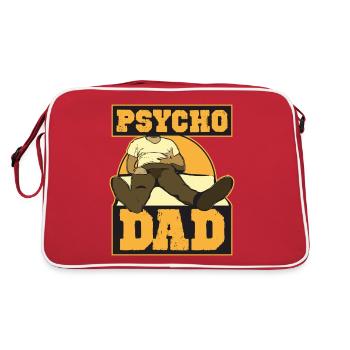 Papa psychopathe regardant Bundy sur le canapé Papa psychopathe - Sac Retro - rouge/blanc - Dos