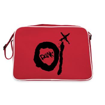 Oi Punk - Retro Tasche - Rot/Weiß - Hinten