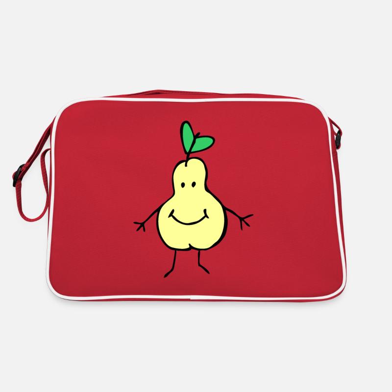 A smiling pear Retro Bag