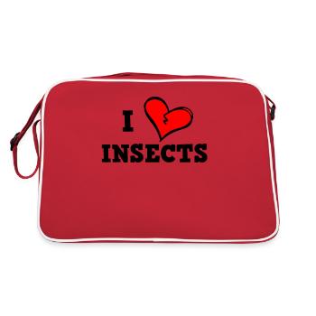 J’adore les insectes - Sac Retro - rouge/blanc - Dos