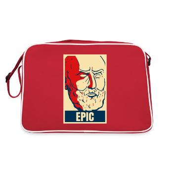 Les citations stoïciennes d’Epictète sont épiques. - Sac Retro - rouge/blanc - Dos