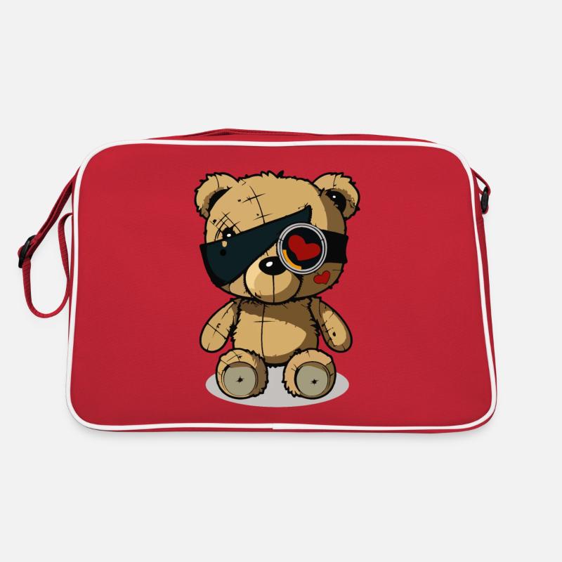 Cache-œil mignon ours Sac Retro