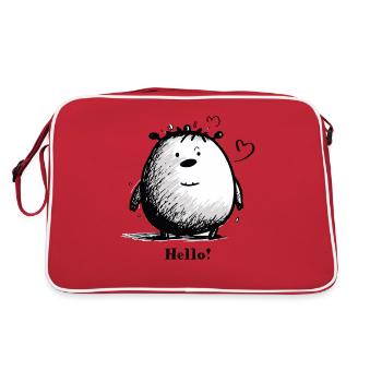 Cuddly Cuddly Cuddly Monster - Retro Bag - red/white - Back