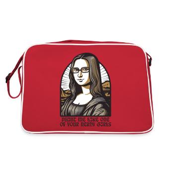 Le rat de bibliothèque ringard Lisa Mona - Sac Retro - rouge/blanc - Dos