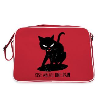 Au-delà de la douleur – Chat - Sac Retro - rouge/blanc - Dos