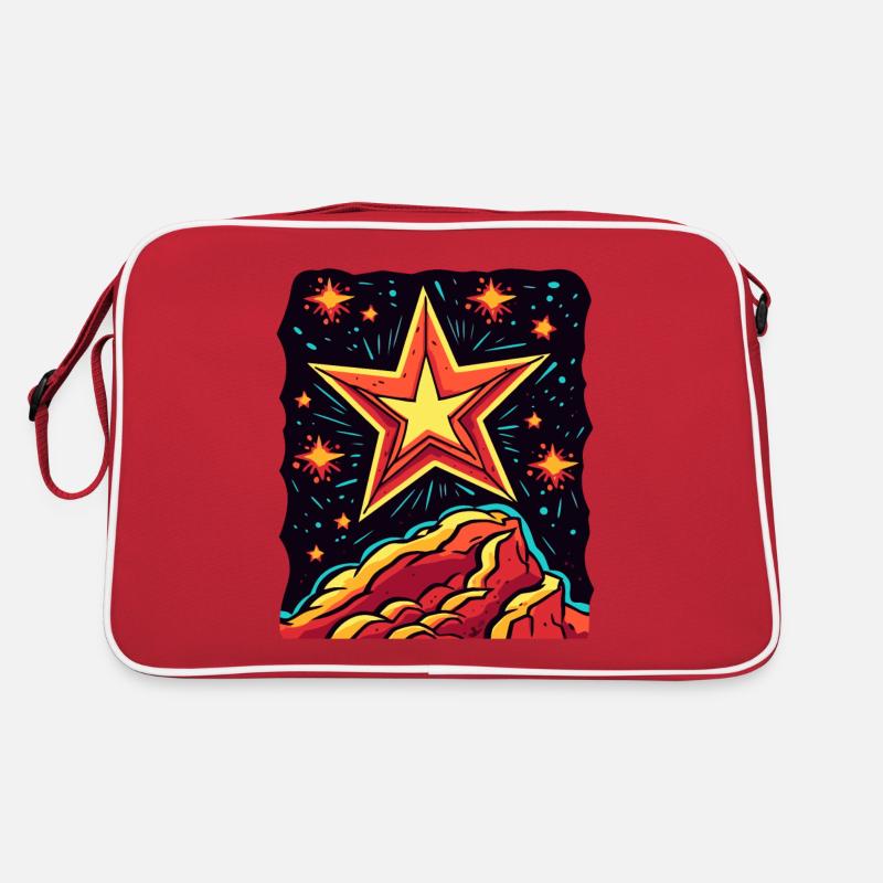 Étoiles colorées dans l’univers Sac Retro
