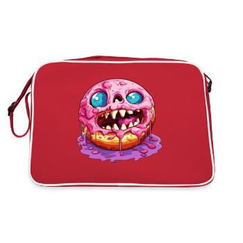 Beignet de monstre laid - Sac Retro - rouge/blanc - Dos