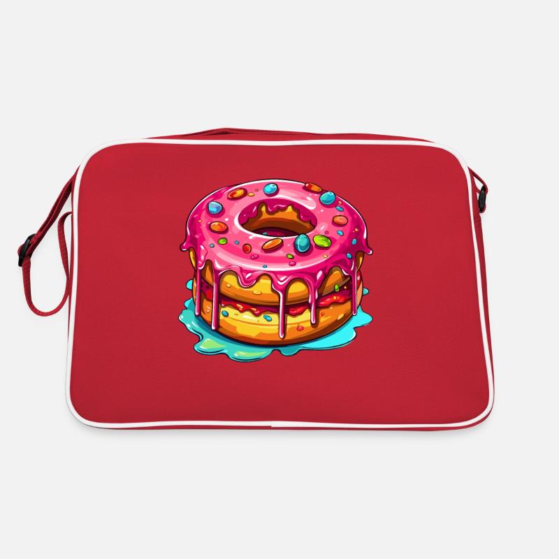 Le double beignet glacé Sac Retro