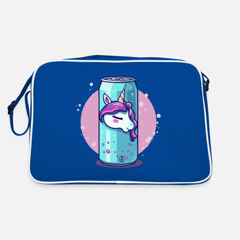 sprudeliger Einhorn Saft aus der Dose Retro Tasche