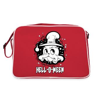 Bonjour Halloween Ghost - Sac Retro - rouge/blanc - Dos