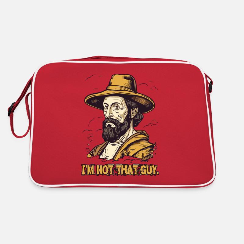 Ich bin nicht dieser (berühmte Maler) Typ Retro Tasche