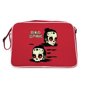 Japan's Edo period, the fate of the samurai - Retro Bag - red/white - Back