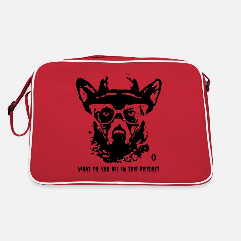 Rorschach analysis and a funny herding dog Retro Bag