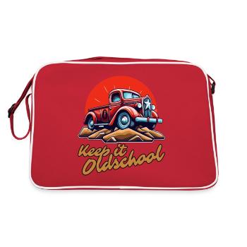 Gardez-le à l’ancienne : une camionnette - Sac Retro - rouge/blanc - Dos