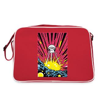 Le vaisseau spatial Spoutnik : l’invasion extraterrestre du Pop Art - Sac Retro - rouge/blanc - Dos