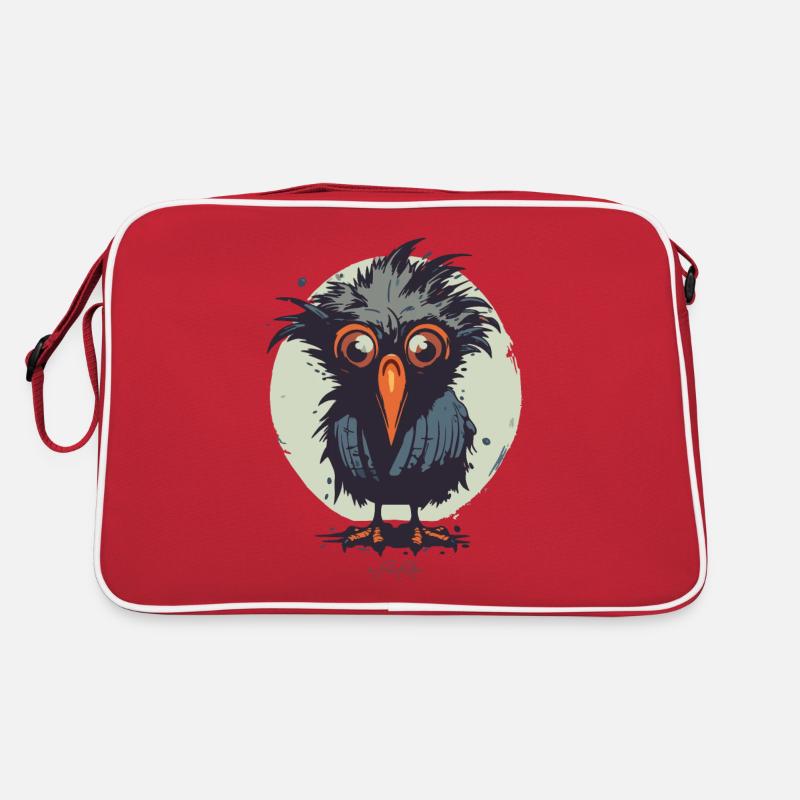Confus et échevelé petit oiseau mignon Sac Retro