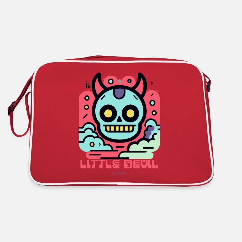 Modern Cartoon Style: Little Devil Retro Bag