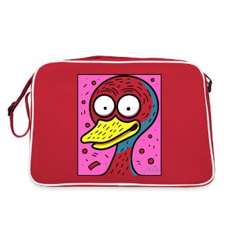Couleurs interactives Canard anxieux - Sac Retro - rouge/blanc - Dos