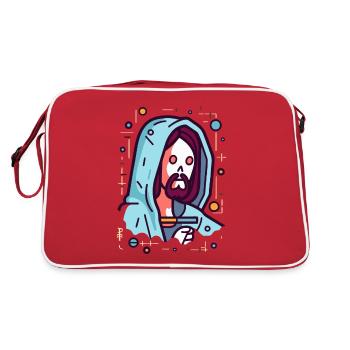 Christ, cher Seigneur, Jésus, Sauveur - Sac Retro - rouge/blanc - Dos