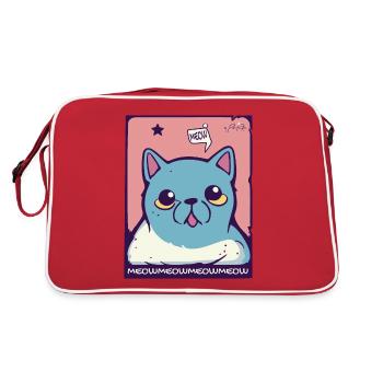 Miaulement et gémissement du chat - Sac Retro - rouge/blanc - Dos