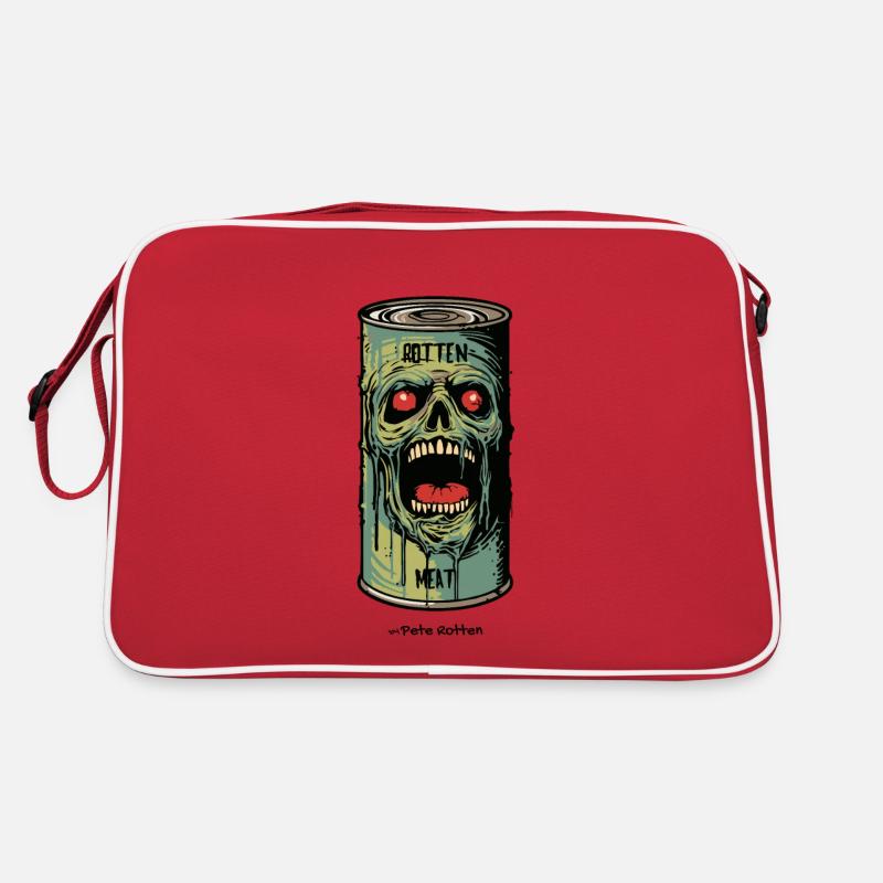 Verrottetes Fleisch: Dose mit Zombie Fleisch Retro Tasche