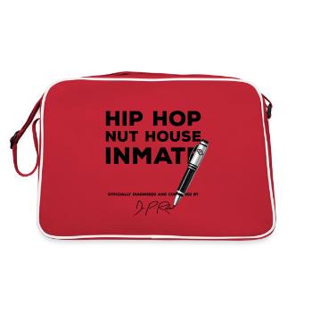 Diagnosis approved, hip-hop inmate of the slap mill - Retro Bag - red/white - Back