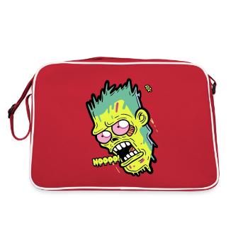 Cartoon Zombie Dit Non - Sac Retro - rouge/blanc - Dos