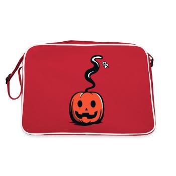 Another fun pumpkin - Retro Bag - red/white - Back