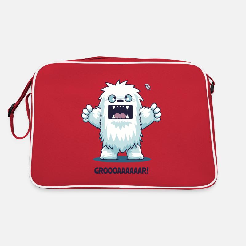 Petit yéti de dessin animé Sac Retro