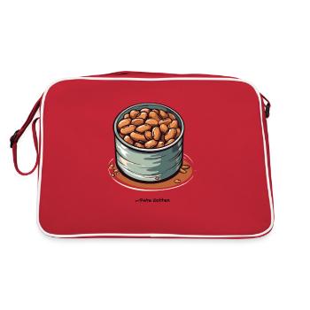 Une boîte de haricots - Sac Retro - rouge/blanc - Dos