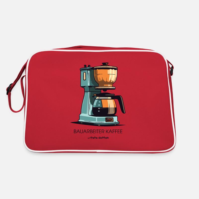 Der Beste Kaffee: Bauarbeiter Kaffee Retro Tasche